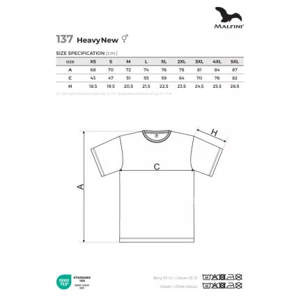 MALFINI HEAVY NEW 100% pamut kerek nyakú póló