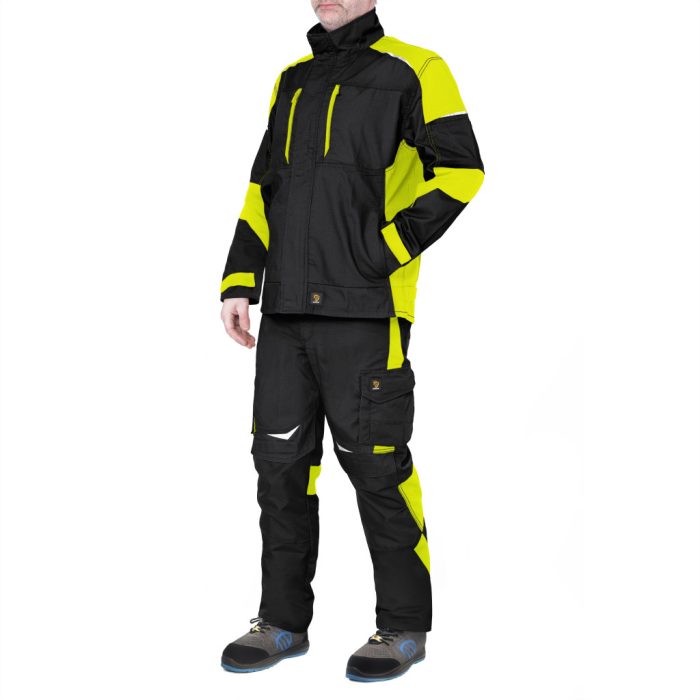 HELICON fekete-neon ripstop munkaruha kabát