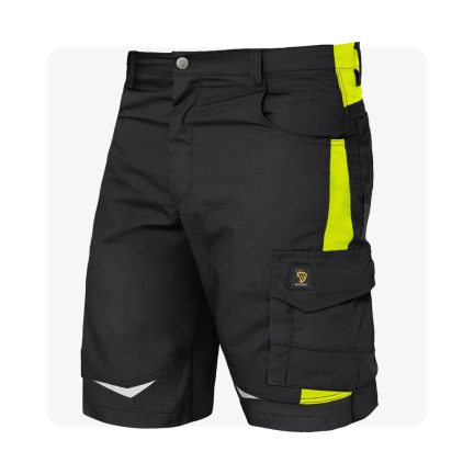 HELICON Fekete-Neon RIPSTOP munkaruha rövidnadrág