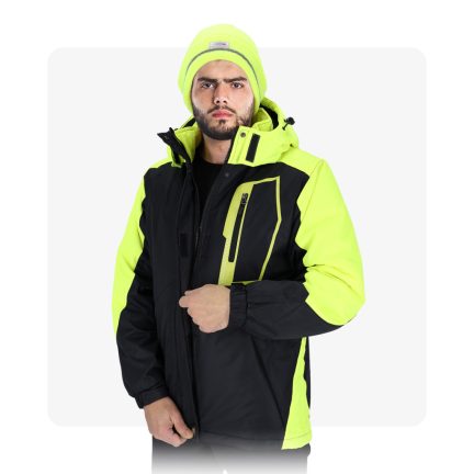 HOLM neon bélelt téli munkaruha kabát