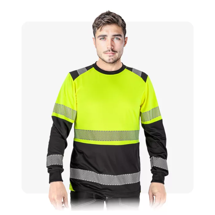 IGUANA LS hosszú ujjú neon láthatósági póló