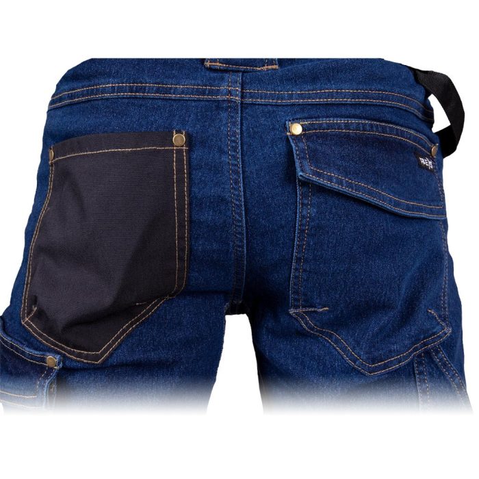 JEANS303 Farmer kék munkaruha rövidnadrág