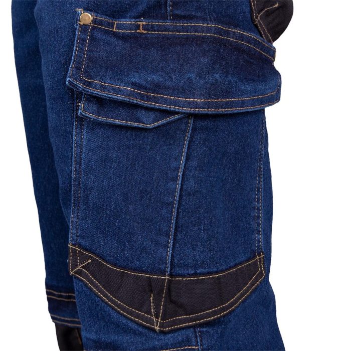 JEANS303 Farmer kék munkaruha rövidnadrág