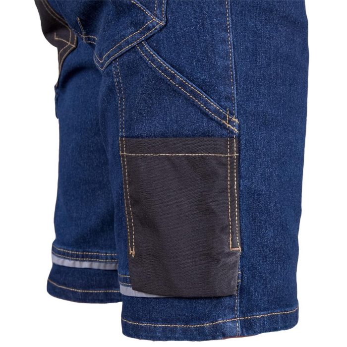 JEANS303 Farmer kék munkaruha rövidnadrág