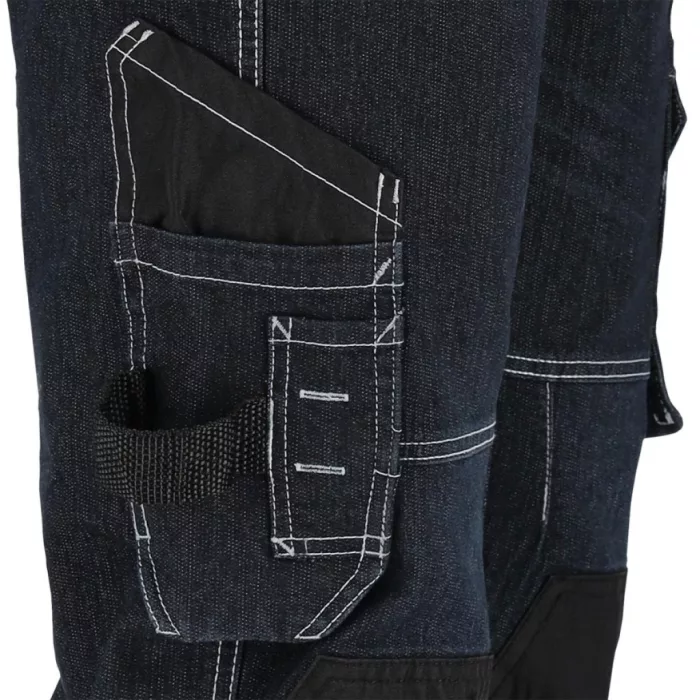 JEANS415 farmer kék munkaruha derekas nadrág