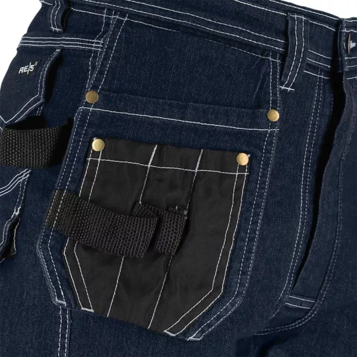 JEANS415 farmer kék munkaruha derekas nadrág