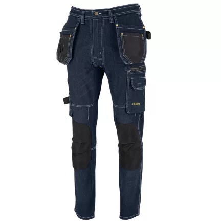 JEANS415 farmer kék munkaruha derekas nadrág