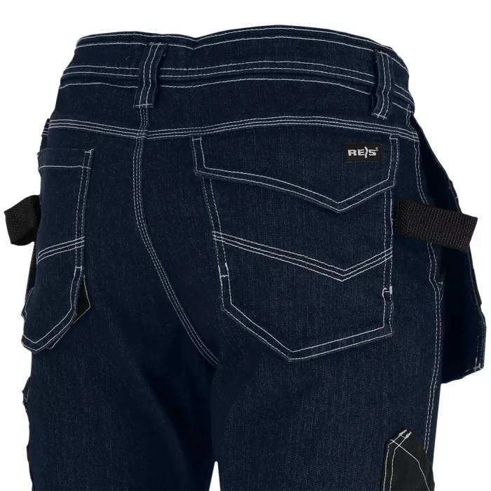 JEANS415 farmer kék munkaruha derekas nadrág