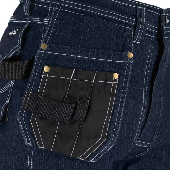 JEANS415 farmer kék munkaruha derekas nadrág