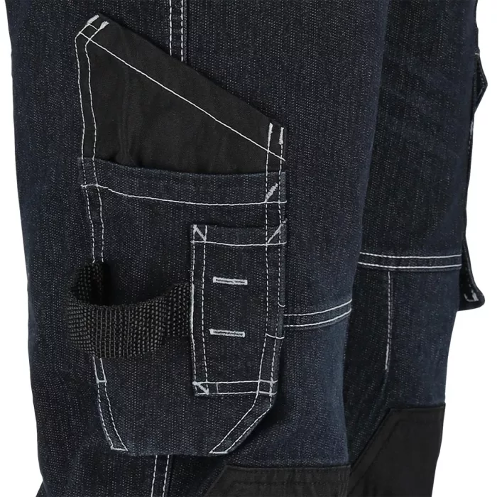 JEANS415 farmer kék munkaruha derekas nadrág