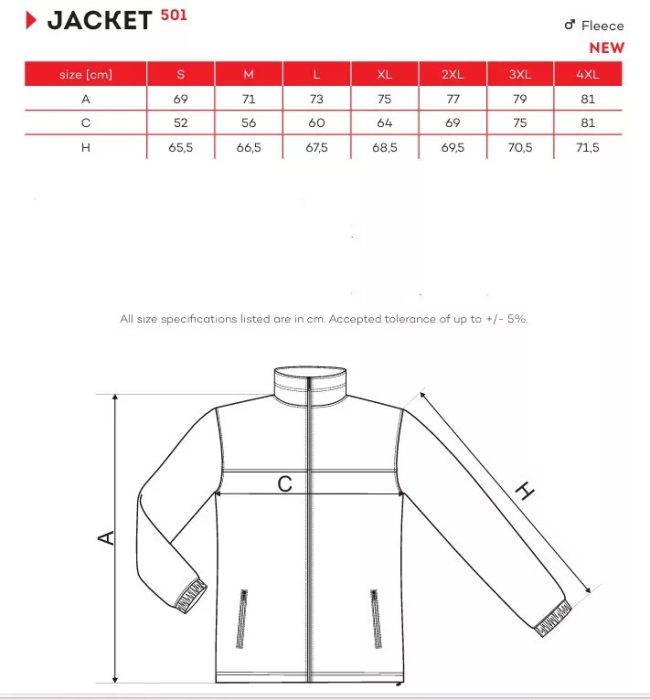 MALFINI JACKET 100% poliészter Azúrkék színű cipzáras polár pulóver