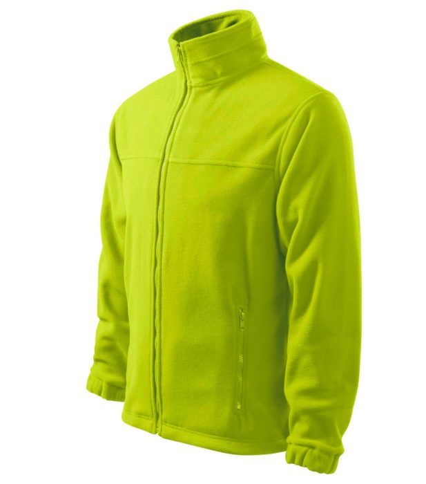 MALFINI JACKET 100% poliészter Lime színű cipzáras polár pulóver