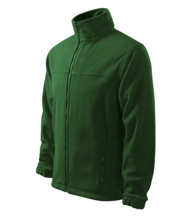 MALFINI JACKET 100% poliészter Üvegzöld színű cipzáras polár pulóver