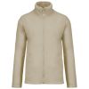 GILDAN KARIBIN 100% poliészter cipzáras polár pulóver Beige