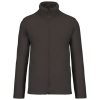 GILDAN KARIBIN 100% poliészter cipzáras polár pulóver Dark Grey