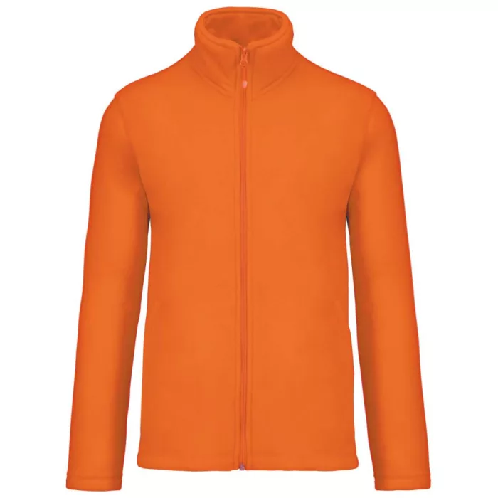 GILDAN KARIBAN FLUORESCENT ORANGE 100% poliészter cipzáras polár pulóver