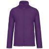 GILDAN KARIBIN 100% poliészter cipzáras polár pulóver Purple