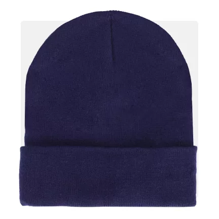 Kötött akril kék téli sapka