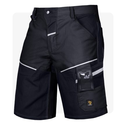 LANDER fekete RIPSTOP munkaruha rövidnadrág