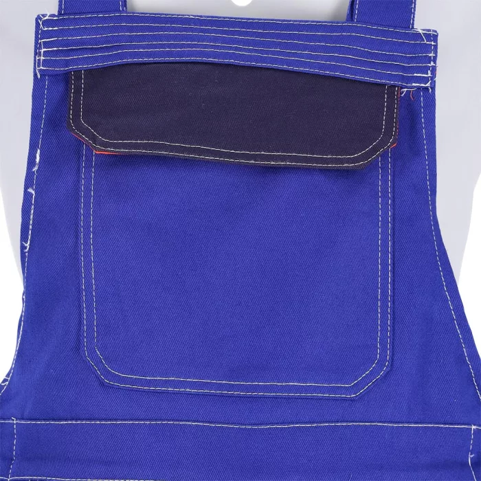 SPECWELD kék hegesztő munkaruha kantáros nadrág