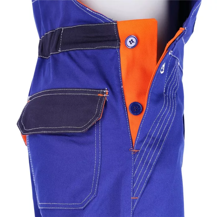 SPECWELD kék hegesztő munkaruha kantáros nadrág