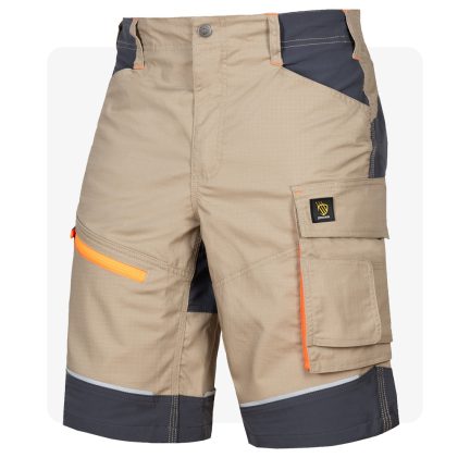 LIDO Khaki RIPSTOP munkaruha rövidnadrág