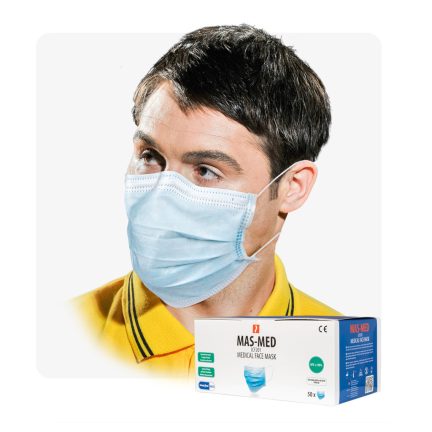 MAS MED háromrétegű higiénikus maszk 50 db / csomag