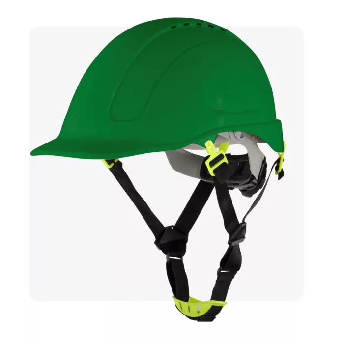 MORION zöld szellőző, állítható munkavédelmi sisak
