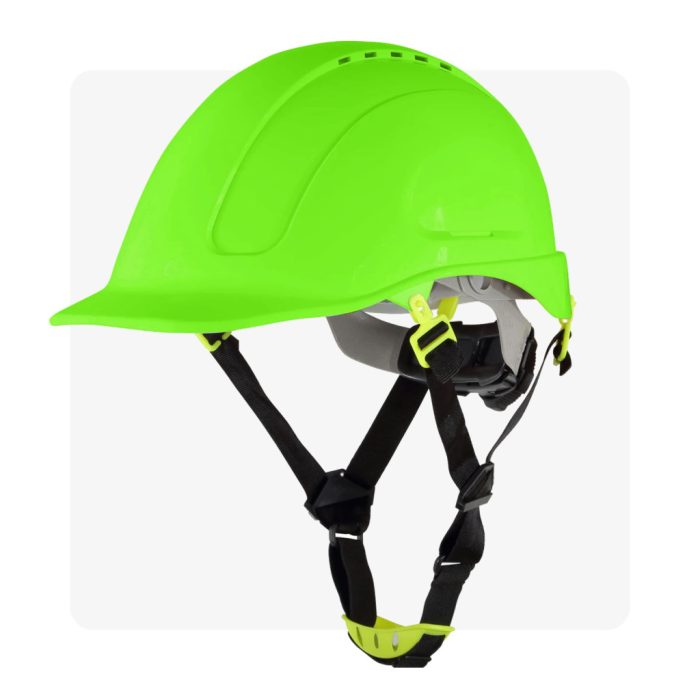 MORION neon szellőző, állítható munkavédelmi sisak