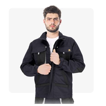 OGRIFOX fekete munkaruha kabát