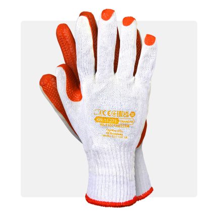 Narancs vulkanizált vágásbiztos munkavédelmi kesztyű