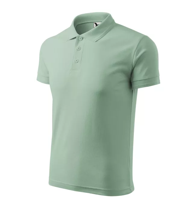 MALFINI Pique ZSÁLYA színű galléros póló