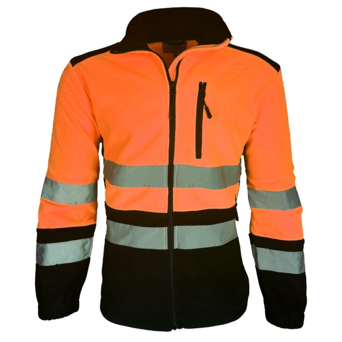 POLÁR narancs láthatósági munkaruha pulóver