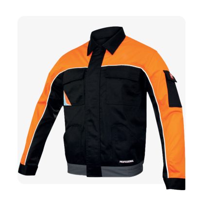 Professional fekete munkaruha kabát