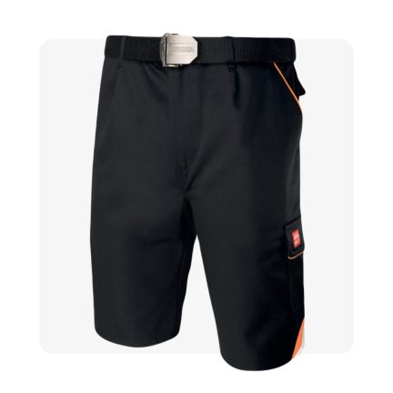 Professional Fekete munkaruha rövidnadrág