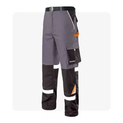   PROFESSIONAL láthatósági szürke munkaruha derekas nadrág