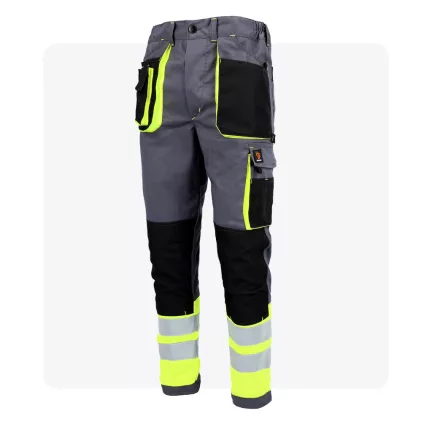 PROMAN szürke munkaruha derekas nadrág