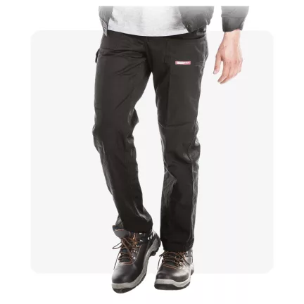 SPM fekete munkaruha derekas nadrág