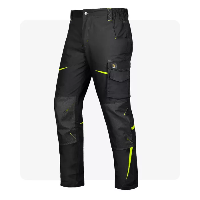 TITANFIT fekete munkaruha derekas nadrág