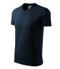 MALFINI V- NECK 100 % pamut V-nyakú póló TENGERÉSZKÉK