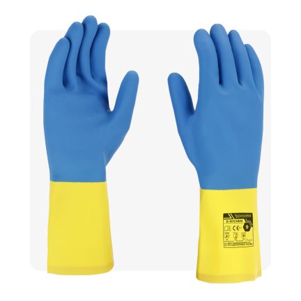 X-BICHEM vegyszerálló latex gumikesztyű
