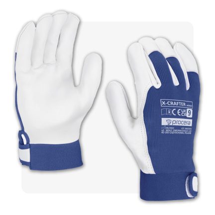   X-CRAFTER bélelt téli tépőzáras kecskebőr sofőrkesztyű