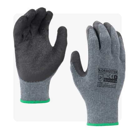 DRAGSTER latex mártott munkavédelmi kesztyű