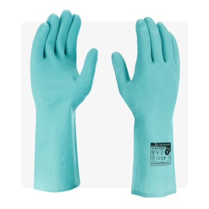 X-NITCHEM zöld vegyszerálló gumikesztyű