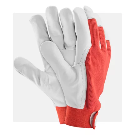   TEC kecskebőr piros munkavédelmi kesztyű dobozos kiszerelés (120 pár)