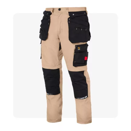 ZEUS khaki munkaruha derekas nadrág