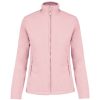 GILDAN KARIBAN 100% poliészter cipzáras polár pulóver Pale Pink