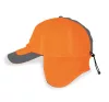 Téli narancs sapka fényvisszaverő elemmel és fülvédővel